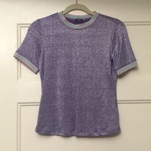 Splendid purple metallico tee